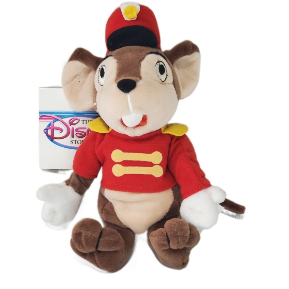 Disney Timothy Mouse From Dumbo Collection Mini Beanie Bag 8"  Plush NWT